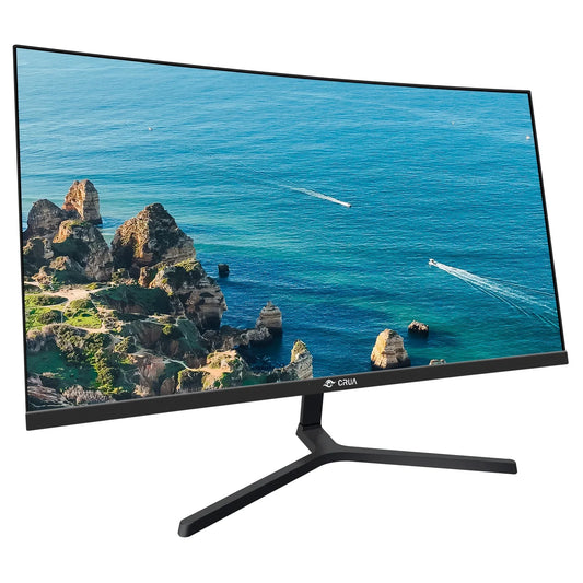 CRUA 24.5 Inch Gaming Monitor, IPS FHD(1920x1080P)/200Hz, 99% sRGB, Support FreeSync, 3-Sided Narrow Bezel, Compatible Wall Mountable(HDMI, DP), Built-in Speakers-Black