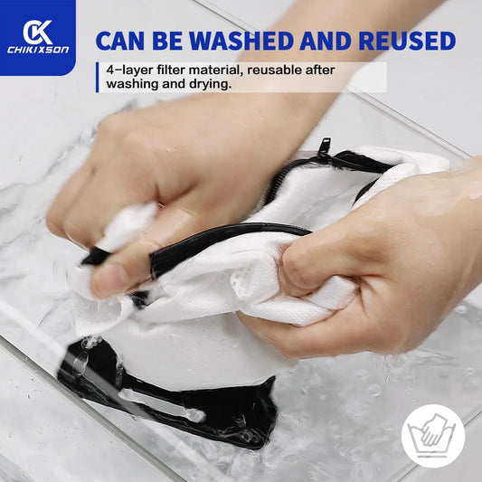 6 Pcs Reusable Zippered Vacuum Bags for iRobot Roomba I S J Series, Replacement Dust Bags