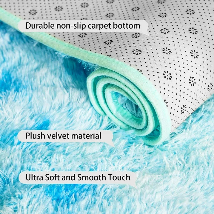 YEERSWAG 79 Inch Super Soft Shaggy Area Rugs for Living Room Bedroom,Fluffy Shag Rug Floor Rug,Anti Skid Rugs,Kids Pets Play Carpet