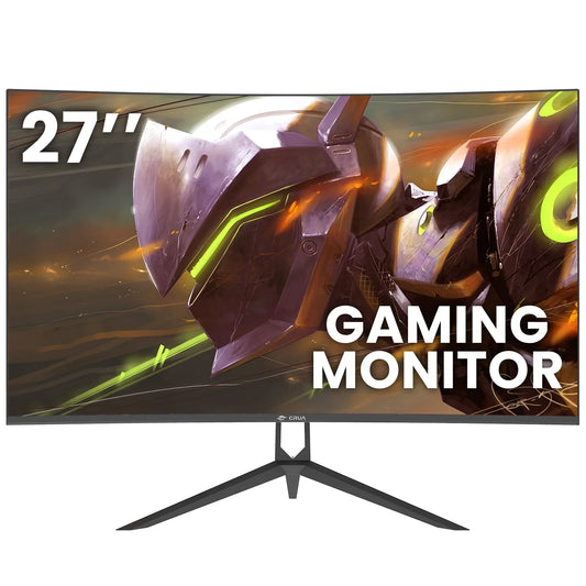 CRUA 32" 165Hz/180Hz Curved Gaming Monitor, FHD 1080P 1800R Computer Monitor, 100% SRGB, 1ms (GTG), AMD FreeSync,DP & HDMI Port, Black