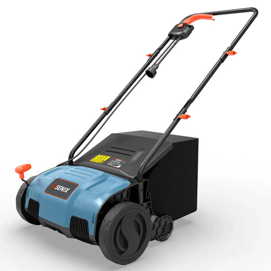 SENIX Dethatcher/Scarifier 2 in 1, 12.6" 12Amp Corde