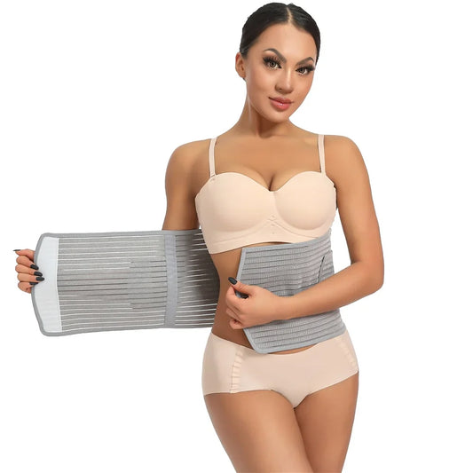 Arsvita Abdominal Binder Post Surgery Tummy Tuck, Postpartum Belly Band Wrap, Post C Section Belly Binder Recovery, Stomach Compression Hernia Belt for Women after Pregnancy, Hysterectomy