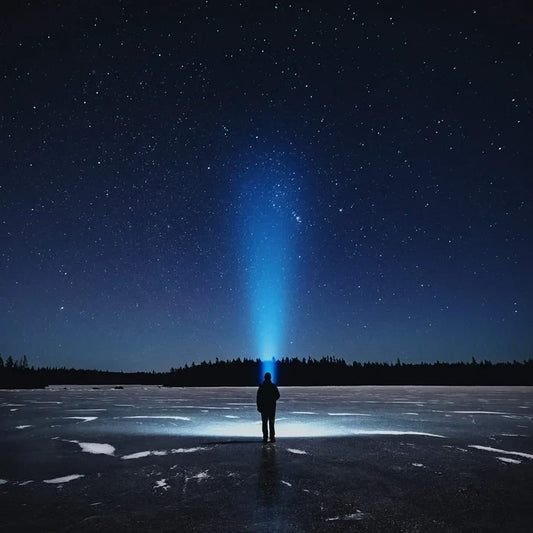 LED Flashlight Rechargeable, 50000 Lumens Super Bright Flashlights, Big Beam Long Range Spotlight Flashlight, Waterproof Torch Light for Camping, Fishing, Hunting, Hiking, Patrol