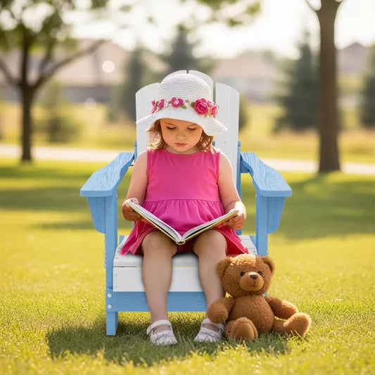 Hyleory Kids' Outdoor Adirondack Chair - Durable HDPE Kids' Patio Chair