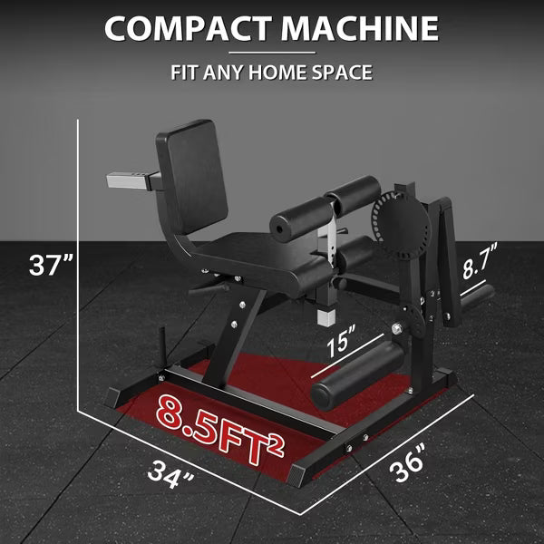 ER KANG Leg Extension and Curl Machine, Lower Body Leg Machine, Adjustable Leg Exercise Bench , Leg Rotary Extension for Thigh Home Gym