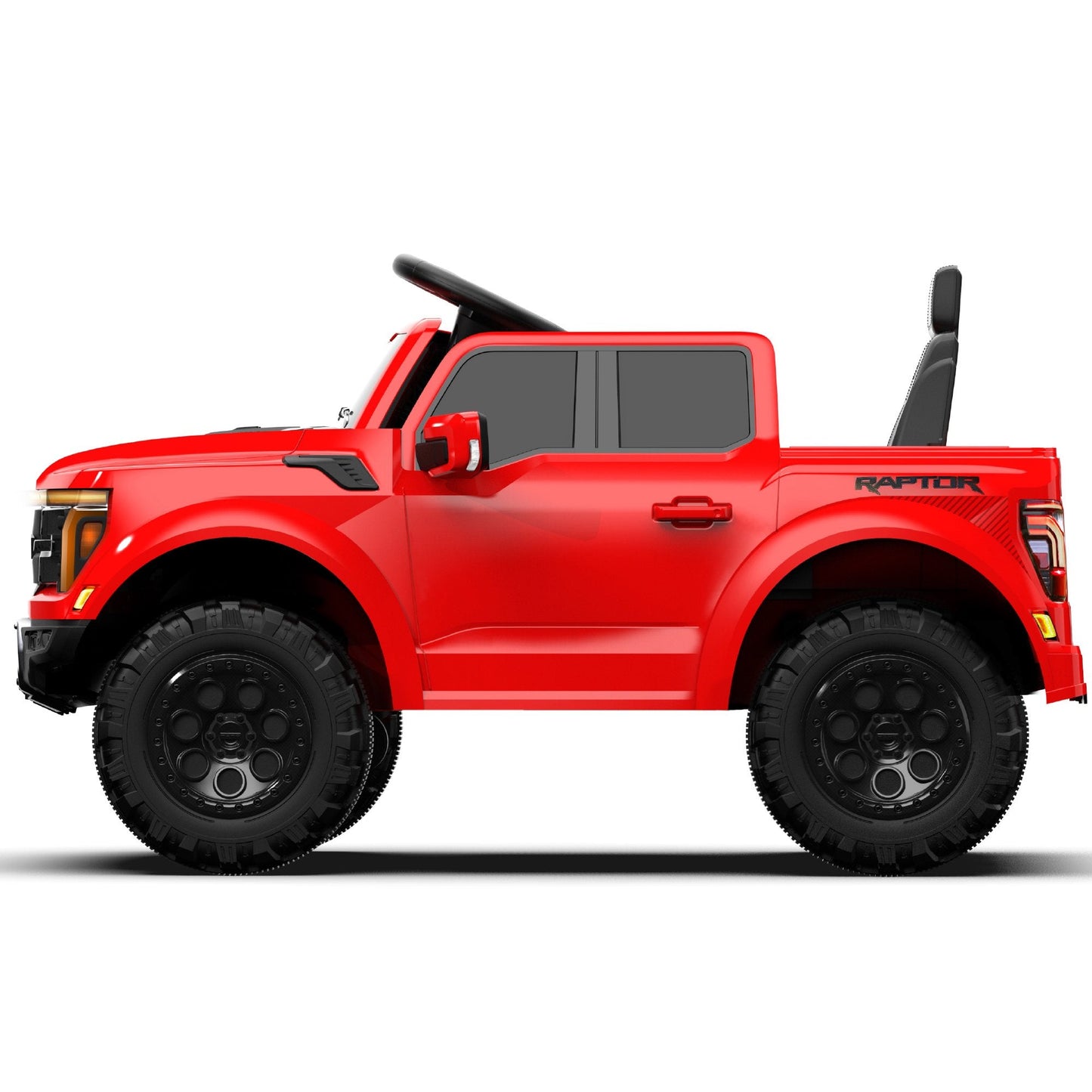 Ford Ride on Car Toys, 12V Ford F150 Battery Powered Ride on Toy Truck with Remote Control, Electric Car for Kids Girls 3-5 w/ Bluetooth, Rear Storage Trunk, Safety Belt, 4 Wheelers, Red