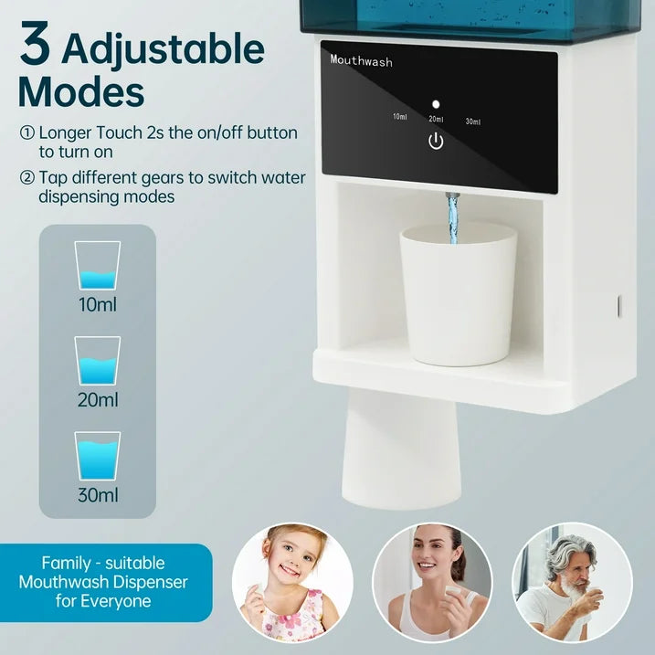 Sentryse Automatic Mouthwash Dispenser for Bathroom,100 Days of Ultra Long Standby Battery Life,Suitable for All Age