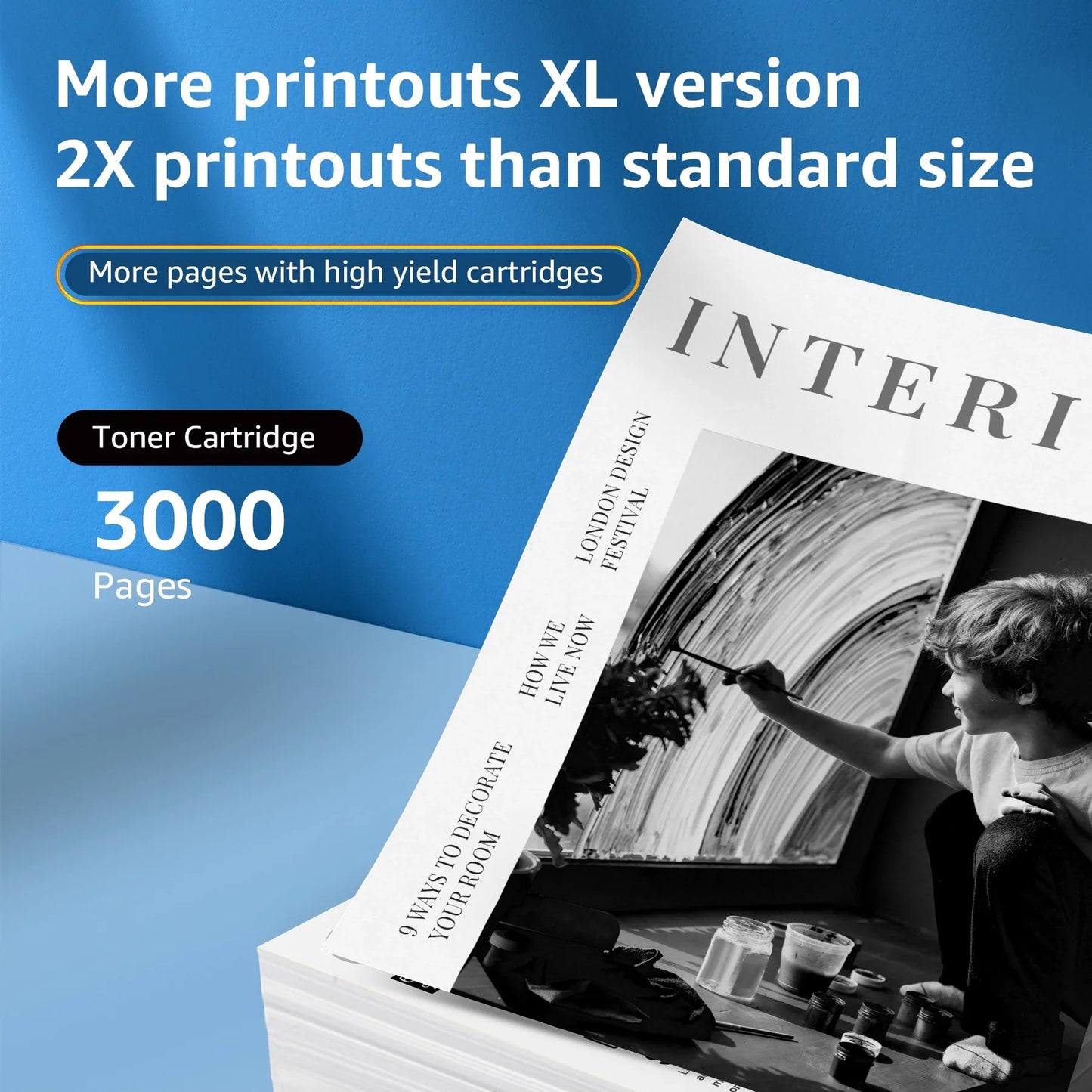 TN830XL Toner Cartridge (2BK) Replacement for Brother TN830 Toner for Brother Toner TN830XL TN830