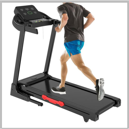 Winfta 12% Auto Incline Treadmill 300 lb Capacity, 3.25HP Folding Treadmill for Home, Portable Running Walking Machine with LCD Display, Audio Speaker, App, 64 Preset Programs, Max 8MPH Speed