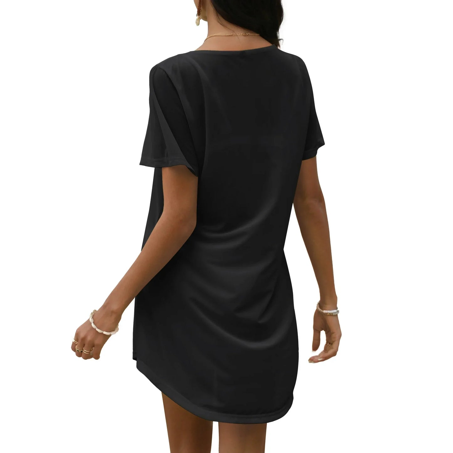 FOLUNSI Womens Plus size Swimsuit Cover Ups V Neck Lace Crochet Summer Bikini Beach Cover ups Dress for Swimwear S-3XL