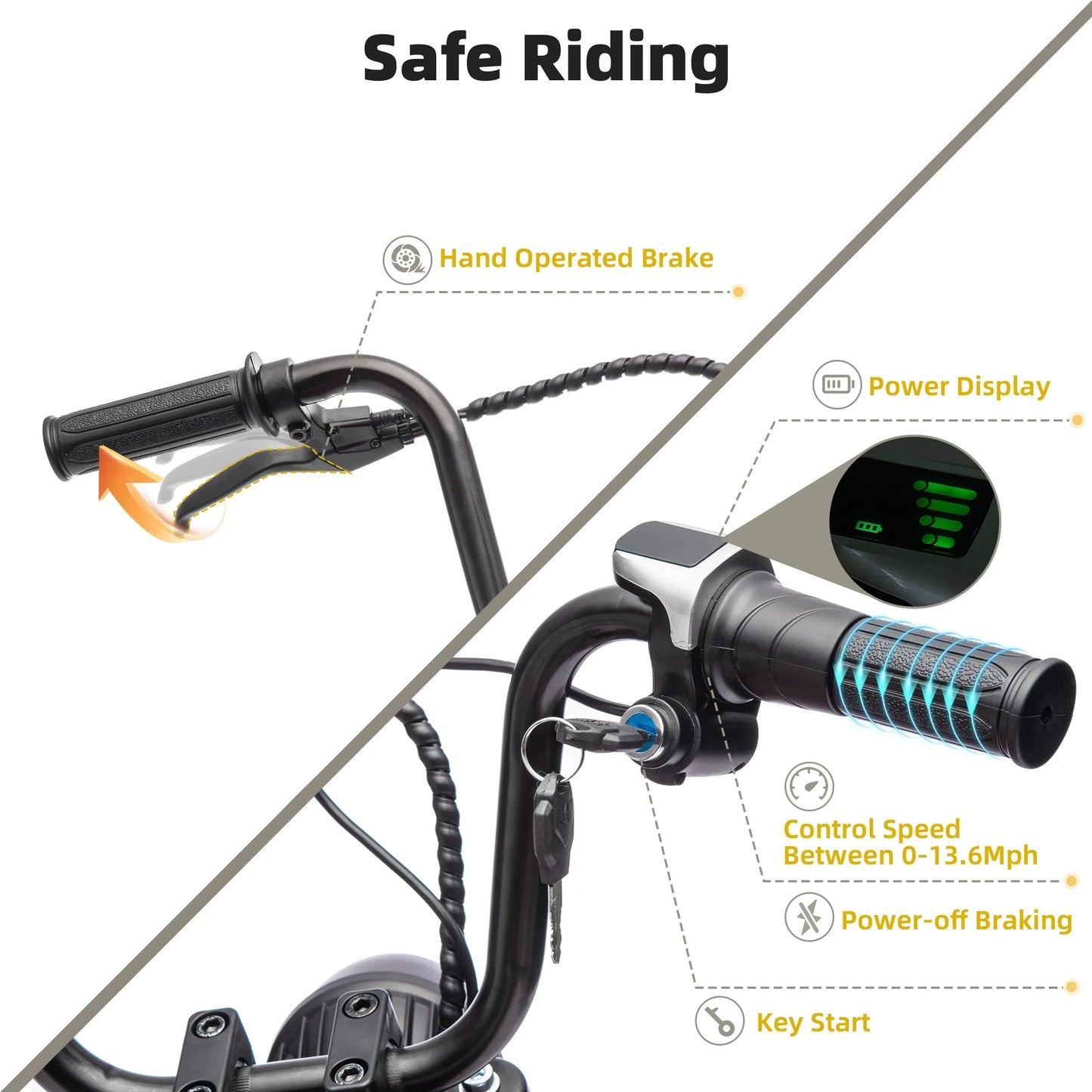 24V Kids Electric Dirt Bike, 250W Powered Ride on Motorcycle Toy with Speed up to 13.6MPH, Kids Motorized Dirt Bike with PU Seat, Motorcycle for Kids Boys Girls Ages 8-14, Hand Operated Brake, Red