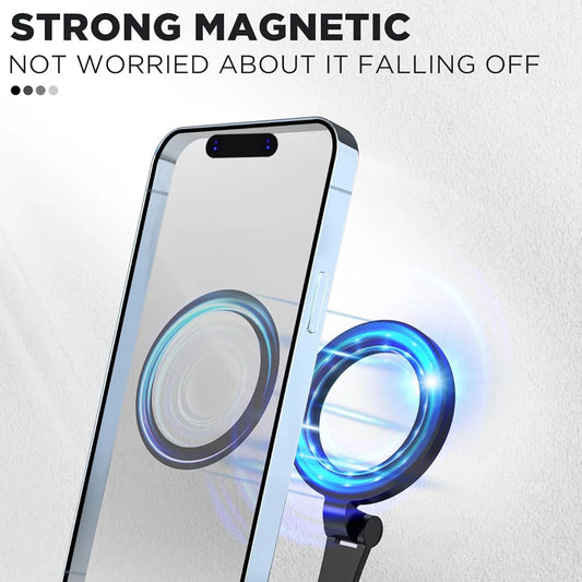 Magnetic Phone Neck Mount - Hands-Free Phone Holder for Reading, Watching Videos, and Browsing, Adjustable Comfortable Neck Strap, Compatible with Smartphones