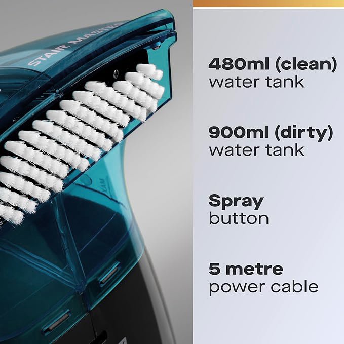 Carevac Portable Carpet and Upholstery Pet Spot Cleaner, Blue