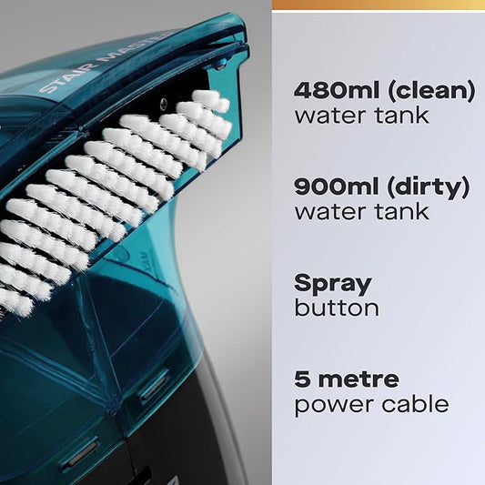 Carevac Portable Carpet and Upholstery Pet Spot Cleaner, Blue