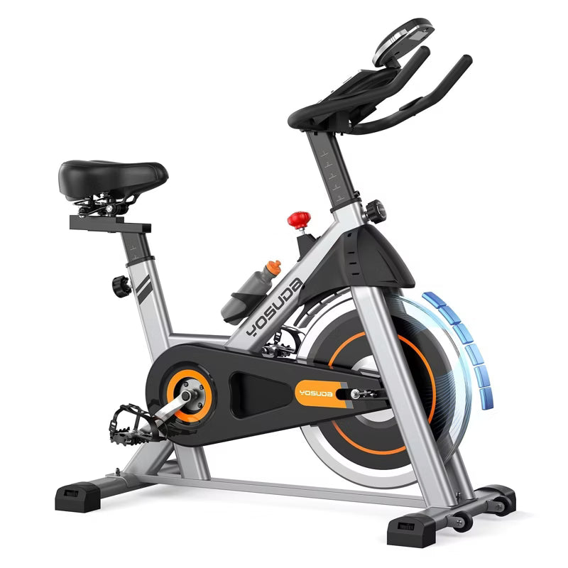 YOSUDA Magnetic Indoor Cycling Bike, 300 lb Capacity, Low Noise, Exclusive App & Fitness Courses,Tablet Holder,Home Stationary Bike for Weight Loss