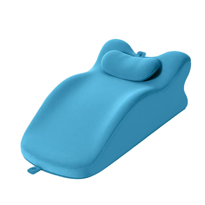 Ergonomic Spinal Posture Support & Multi-Functional Bed Pillow - Blue