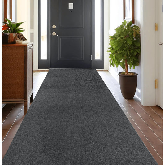 OVYEOFR 4ft x 10ft Indoor Outdoor Runner Rug Non-Slip Rubberback Commercial Carpet Utility Area Rugs for Hallways Kitchen Decks Patio