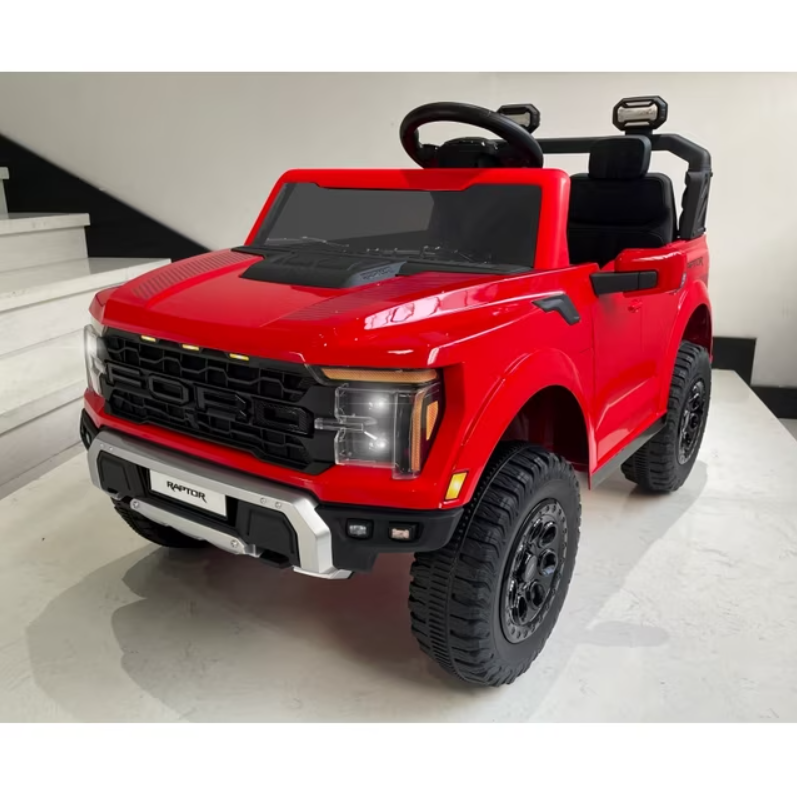 Ford 24V Ride on Toy Cars 2 Seater for Kids, Licensed F150 Powered Ride on Truck with Remote Control, Electric Car for Girls Boys 3-8 w/Bluetooth/LED Headlights/Safety Belts, Pink