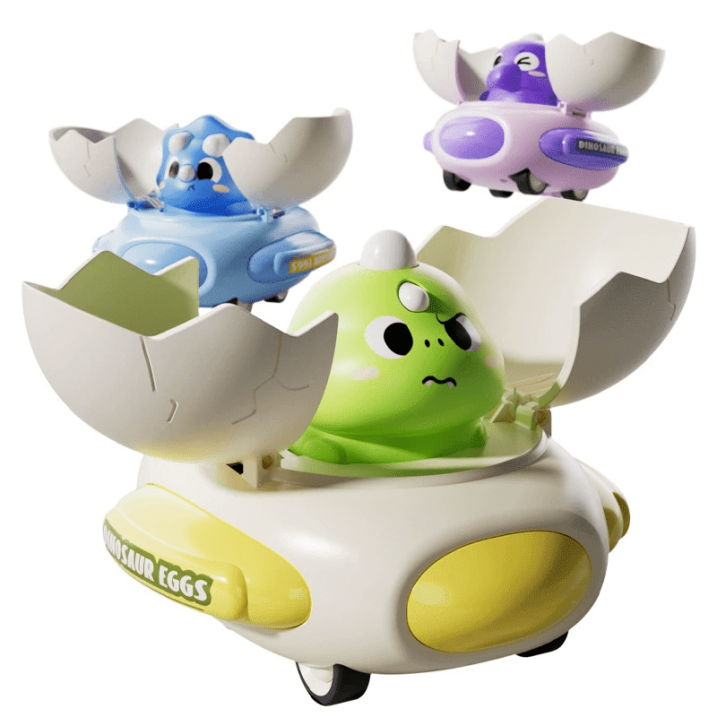 2025 Baby Car Dinosaur Toys for 1 3 Year Old Boys Press and Go Cars, Safe Durable Push Dino Cars for Toddlers | Perfect for Easter Basket Stuffers, 1st Birthday Gifts  On the Go Fun