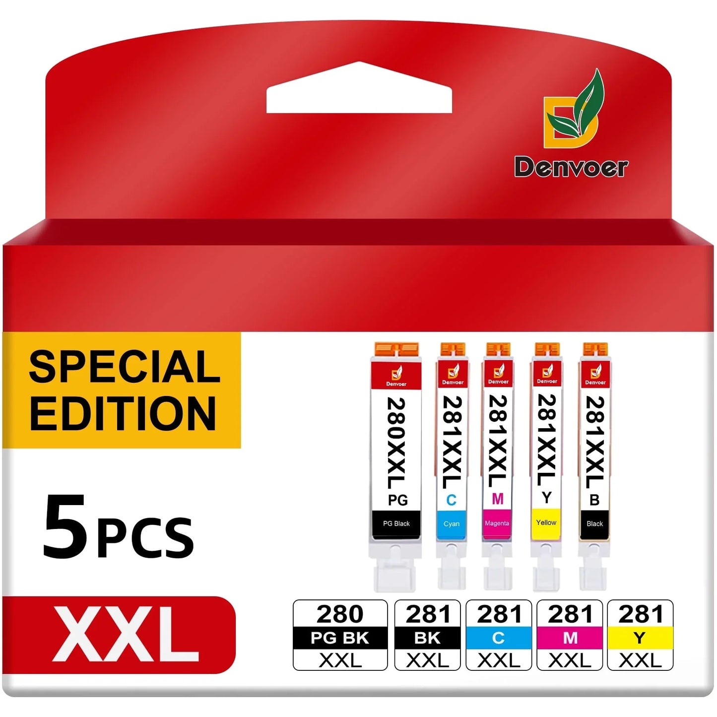 280XXL Ink Cartridge Compatible for Canon 280 and 281 Ink for Canon PGI-280 and CLI-281 Work with PIXMA TR8622a TR8600 Ink