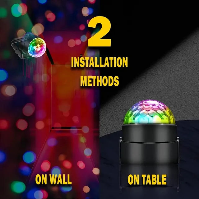 FanFun Disco Ball Party Light, Screw-In, LED, Color-Changing, RGB Strobe Light