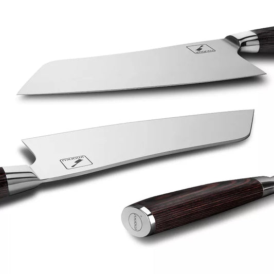 imarku Kitchen Knife, 7 Inch Ultra Sharp Butcher Knife Japanese SUS440A Stainless Steel Cleaver Knife with Ergonomic Handle, Meat Knife for Kitchen