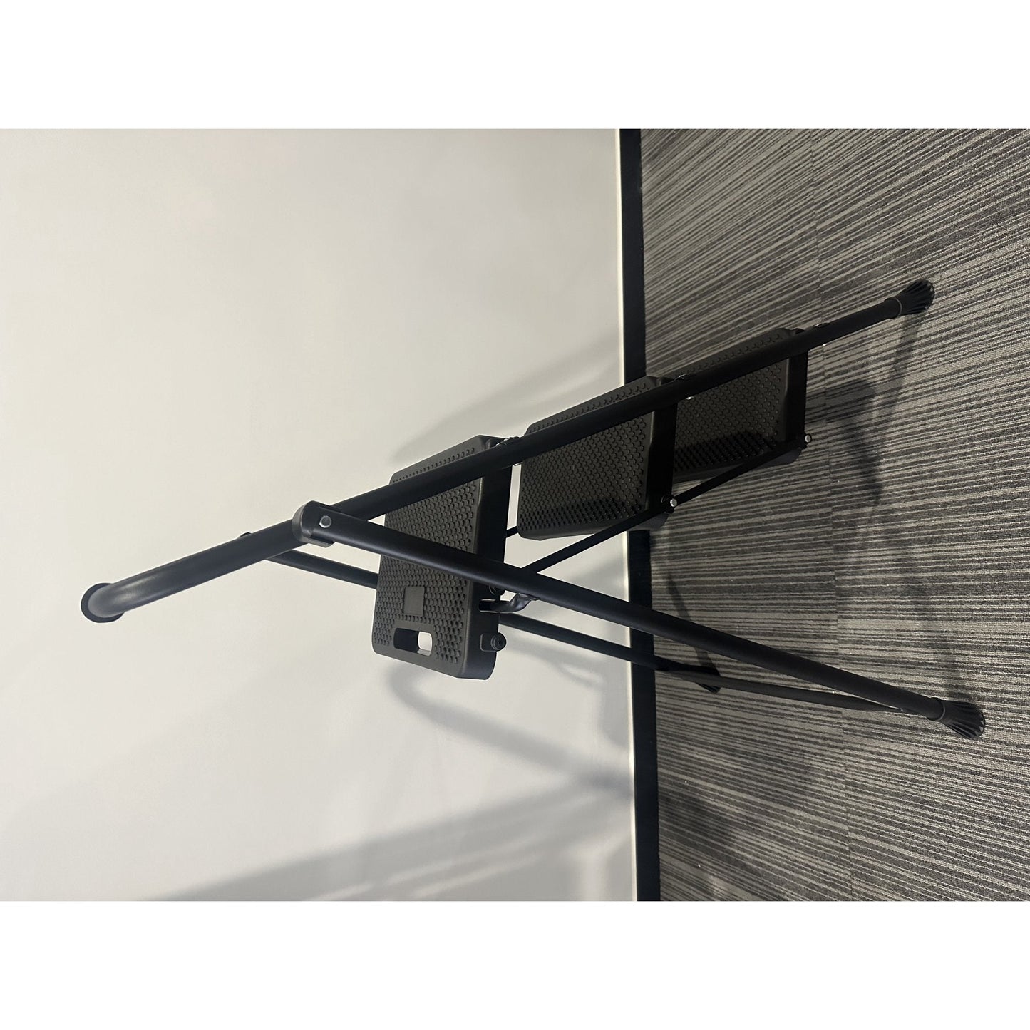 PhiloDeco Step Ladder, Folding Step Stool with Wide Anti-Slip Pedal, Sturdy Steel Ladder, Convenient Handrail, Lightweight, Portable Steel Step Stool