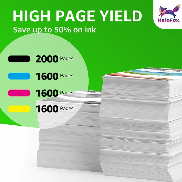 962XL Ink Cartridges Compatible with HP 962 XL OfficeJet Pro 9015 9025 9020 9010 9018 9012 9026 9019 9014 9027 (Black, Cyan, Magenta, Yellow) 4 Pack