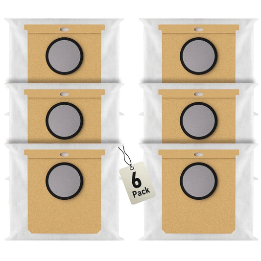 6 Pack Replacement Dust Bags for Eufy L50, L60 Series with Self Empty Station Vacuum Dust Bags 2.5L