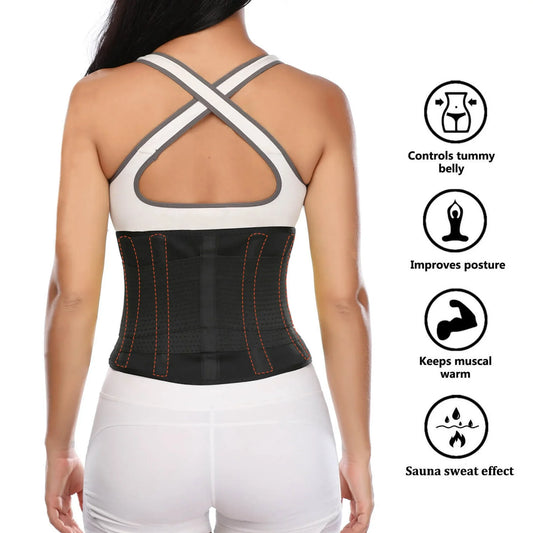 MANIFIQUE Waist Trainer Belt for Women Man  Waist Trimmer Ab Belt  Tummy Control Body Shaper