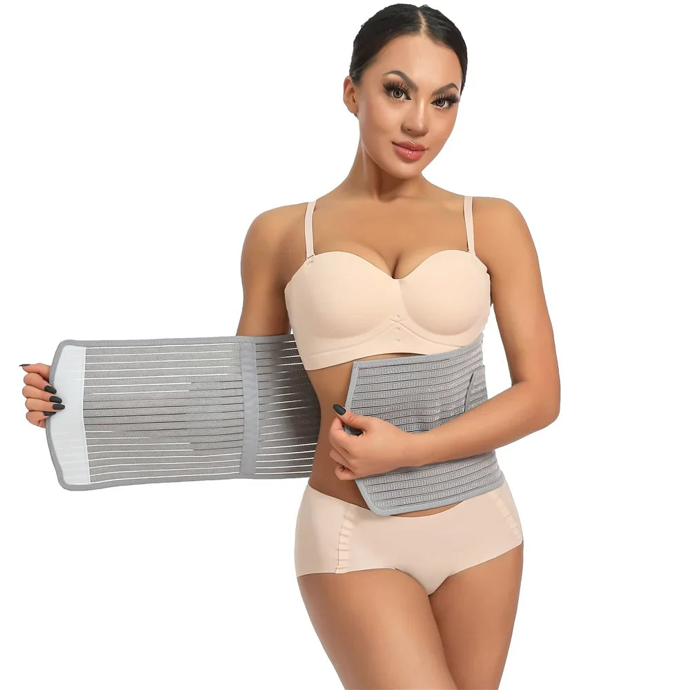 Arsvita Abdominal Binder Post Surgery Tummy Tuck, Postpartum Belly Band Wrap, Post C Section Belly Binder Recovery, Stomach Compression Hernia Belt for Women after Pregnancy, Hysterectomy