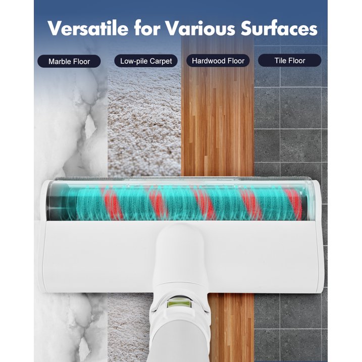 CareVac Cordless Stick Vacuum Cleaner Lightweight For Carpet Pet Hair