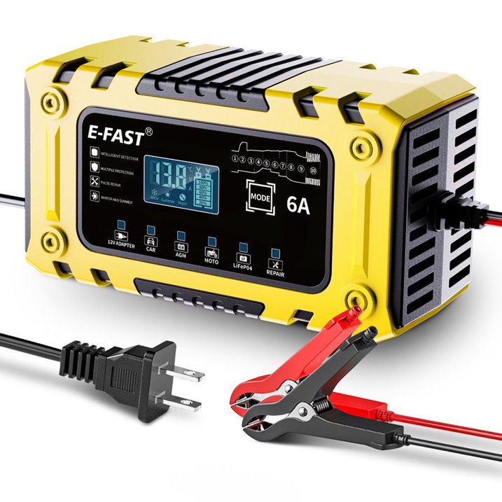 Battery Charger 6 Amp, 12V Fully Automatic Smart Car Battery Charger
