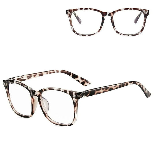Blue Light Blocking Glasses, Computer Reading/Gaming/TV/Phones Glasses for Women Men, Anti Eyestrain  UV Glare, Anti Eyestrain, Leopard