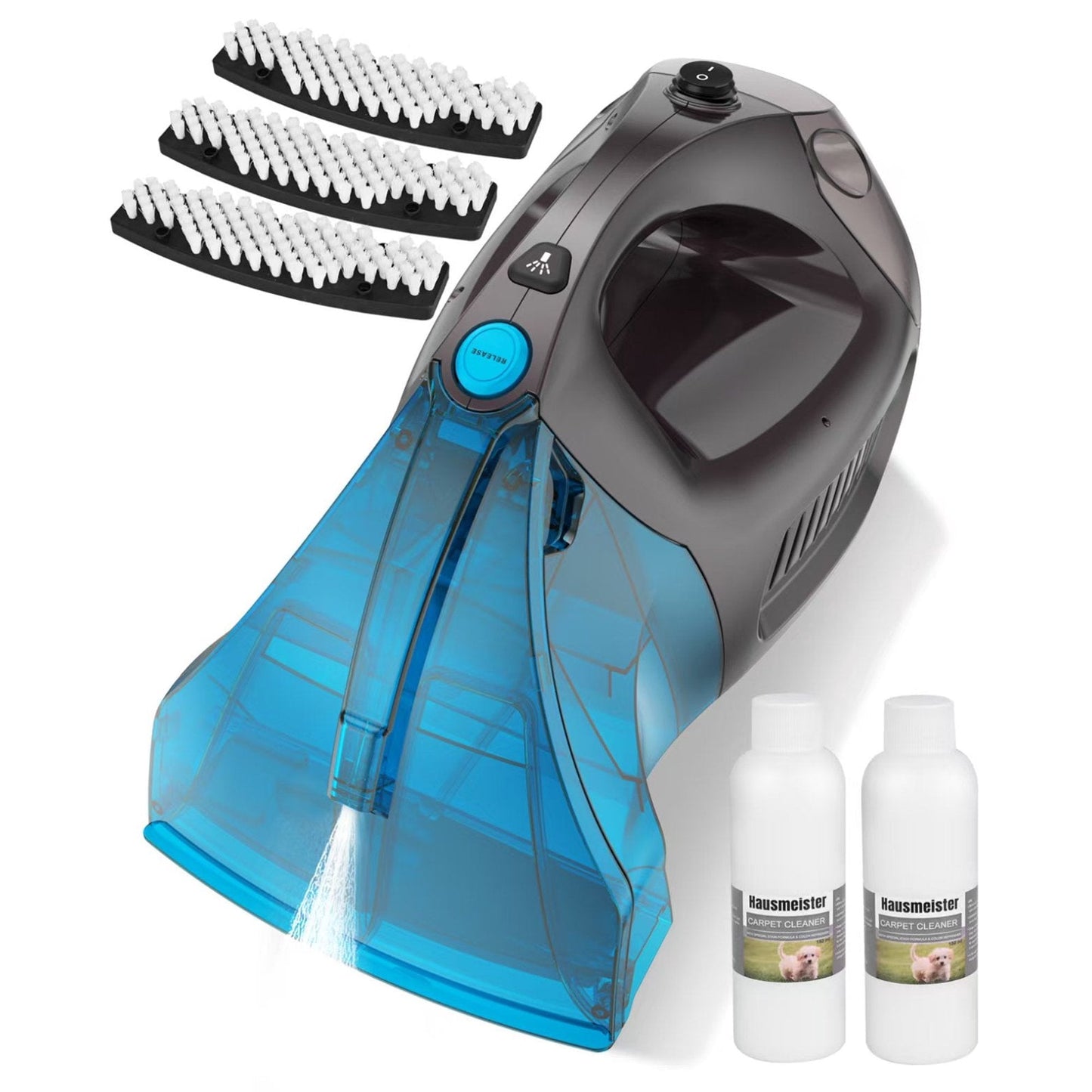 Carevac Portable Carpet and Upholstery Pet Spot Cleaner, Blue