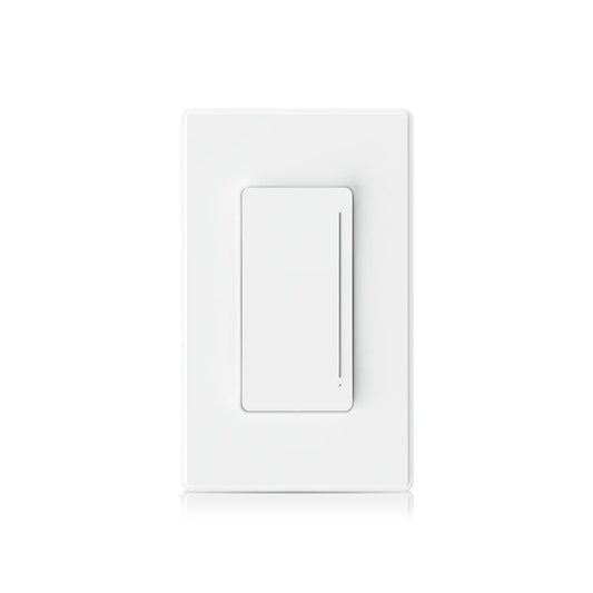 ELEGRP Smart Dimmer Light Switch Single Pole, 2.4GHz Wi-Fi Touch Dimmer Compatible with Alexa and Google Assistant, Neutral Wire Required, No Hub Required, UL and FCC Listed, White 1 PC