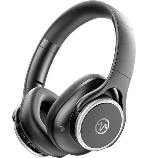 VEATOOL Hybrid Active Noise Cancelling Headphones,Wireless Over Ear Bluetooth Headphones, 60H Playtime,Foldable Design BT 6.0,Hi-Res Audio, Deep Bass