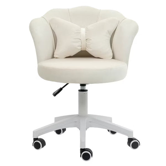 DYHOME Modern Velvet Task Chair 360 Swivel Adjustable Height Office Chair