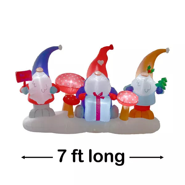 Nifti Nest Inflatable Christmas Decor - Gnomes Friends