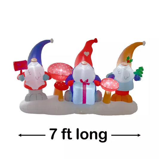 Nifti Nest Inflatable Christmas Decor - Gnomes Friends