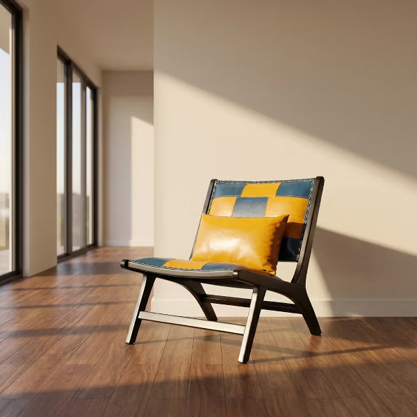 Modern Boho Accent Chair Mid Century Lounge Chair Side Chair Indoor for Living Room Balcony Apartments 1pc