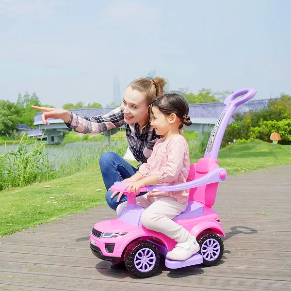 2 In 1 Push Cars for Toddlers Kid Ride on Push Car Stroller Sliding Carfor Boy Girl 1-3 Years Old