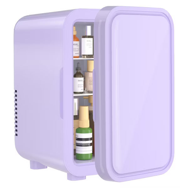 YASHE Mini Fridge, 6 Liter/8 Can 110V AC/DC Portable Thermoelectric Cooler Refrigerators for Bedroom, Skincare, Beverage, Office, Dorm Room and Car