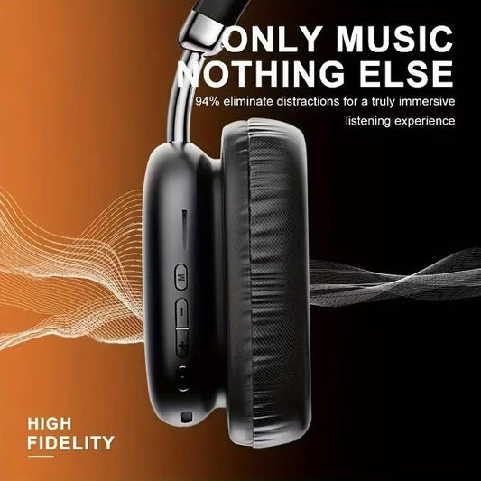 VEATOOL Wireless Bluetooth Headphones,40 Hrs Playtime Wireless Over-Ear Headphones,4 Mics ENC Noise Cancelling for Clear Calls, Lightweight Headset