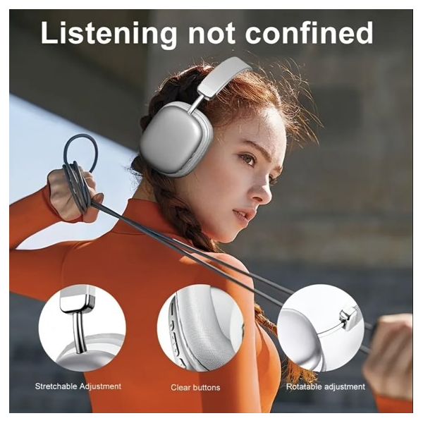 Wireless Bluetooth Headphones 5.1,40 Hrs Playtime Wireless Over-Ear Headphones,4 Mics ENC Noise Cancelling for Clear Calls