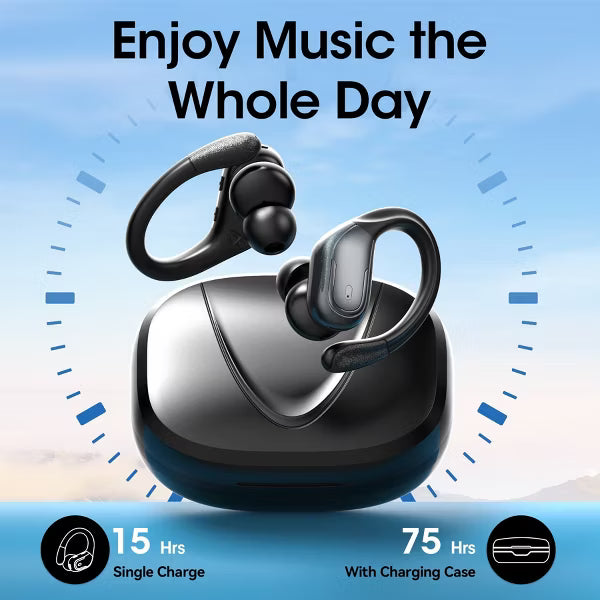VEATOOL X7 Wireless Earbud, 80Hrs Bluetooth 5.3 Headphones IP7 Waterproof for Sport, Running Wireless Earphones with ENC Noise Cancelling Mic