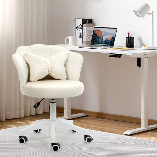 DYHOME Modern Velvet Task Chair 360 Swivel Adjustable Height Office Chair