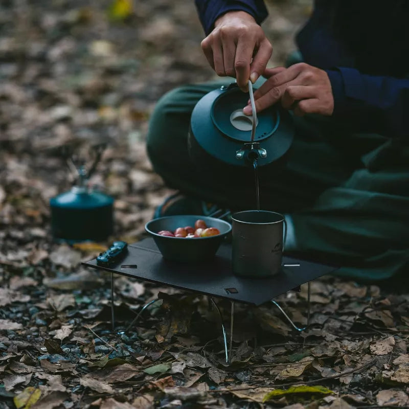 Naturehike Ultralight Folding Camping Table, Aluminum Beach Compact Backpacking Table with Carry Bag for Backpacking Camping Hiking Beach Picnic