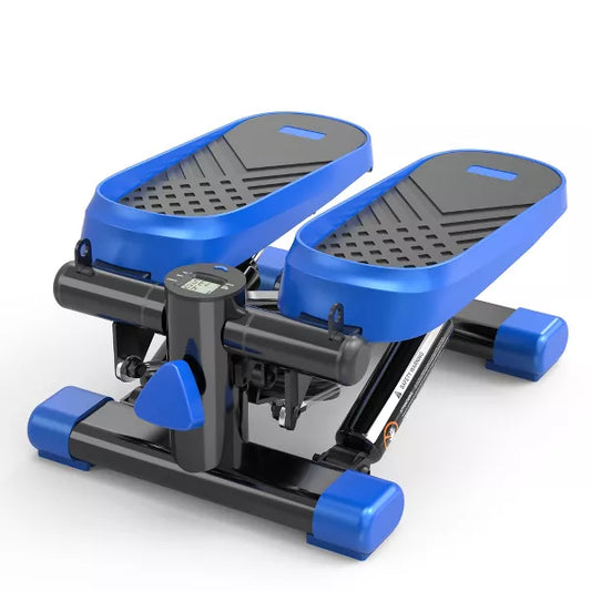 Dexmalle Mini Stepper with Resistance Bands and LCD Monitor for Exercise at Home