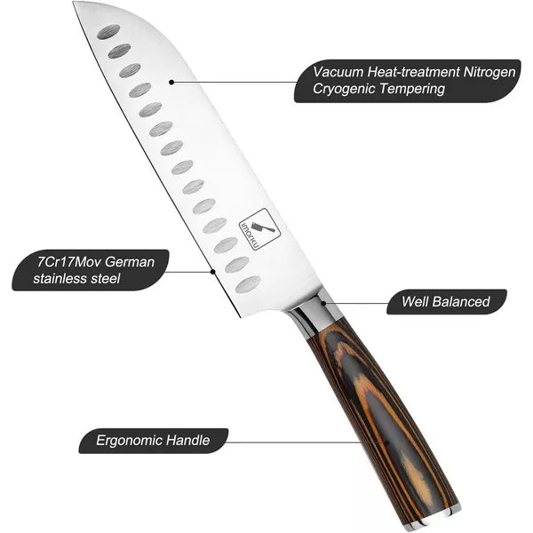 imarku Chef Knife - Pro Kitchen Knife 8 Inch Chef's Knives Japanese SUS440A Stainless Steel Sharp Paring Knife with Ergonomic Handle